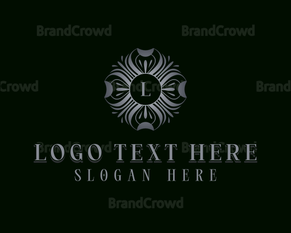 Luxury Flower Jewelry Logo