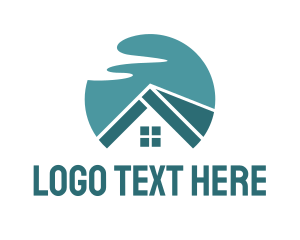 Rental - Building Roof Sky logo design