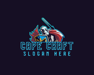 Cape - Sword Knight Gaming logo design