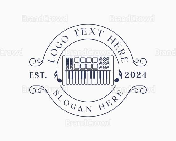 Musical Keyboard Piano Logo