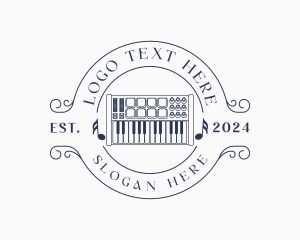 Musical Keyboard Piano Logo