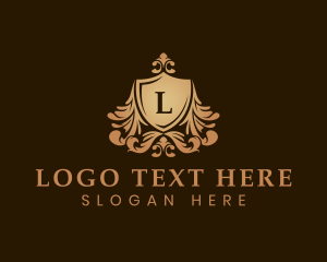 Luxury - Medieval Ornate Crest Shield logo design