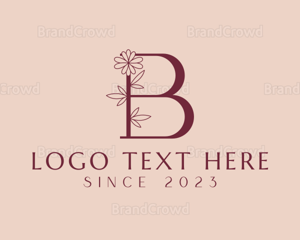 Beauty Hairdresser Letter B Logo