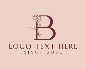 Red - Beauty Hairdresser Letter B logo design