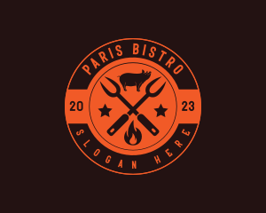 Pork Barbecue Grill logo design