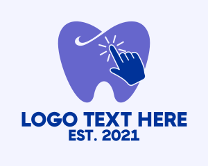 Toothbrush - Online Dental Consultation logo design