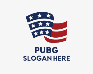 Politician - America Veteran Flag logo design