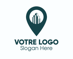 Mobile Application - Building Location Pin logo design