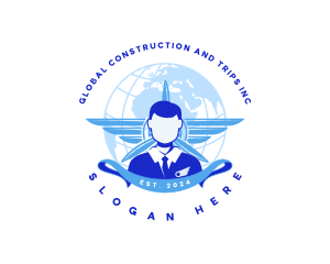 Global Flight Steward logo design
