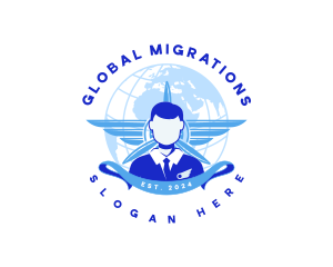 Global Flight Steward logo design