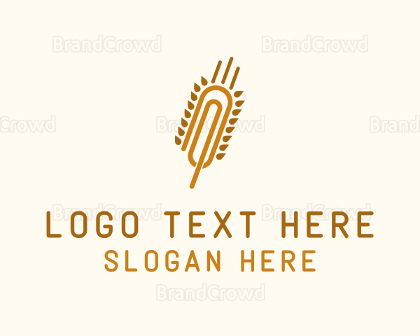 Wheat Paper Clip Logo