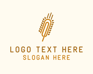 Office - Wheat Paper Clip logo design