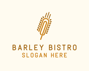 Barley - Wheat Paper Clip logo design