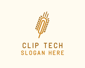 Wheat Paper Clip logo design