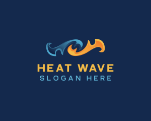 Heat - Heating Cooling Fuel logo design
