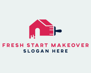 House Painting Brush logo design