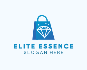 Paper Bag - Diamond Jewelry Shopping Bag logo design