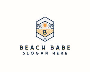 Tropical Beach Vacation logo design