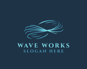 Corporate Business Wave logo design