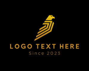 Rank - Gradient Modern Eagle logo design