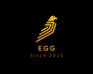Aeronautics - Gradient Modern Eagle logo design