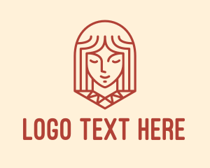 Jewelery - Red Beauty Lady logo design