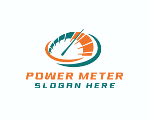 Meter - Vehicle Speed Meter logo design