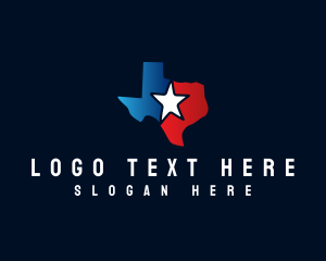 Map - Texas State Star logo design