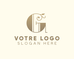 Art Deco Boutique Letter G Logo