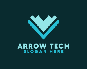 Digital Arrow Symbol logo design