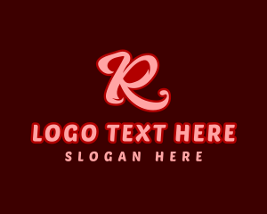 Letter R - Cursive Calligraphy Beauty logo design