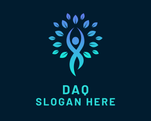 Eco Meditation Yoga Tree Logo