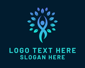 Eco Meditation Yoga Tree Logo