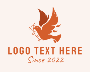 Community - Religion Peace Dove logo design