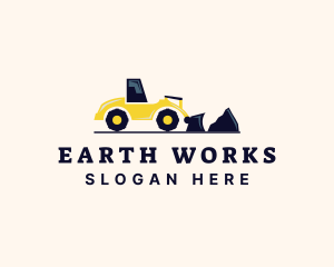 Excavation - Construction Excavator Machinery logo design