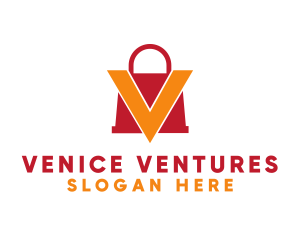 Red Bag V logo design