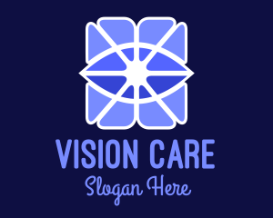Optometrist - Purple Visual Eye logo design