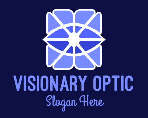Optic - Purple Visual Eye logo design