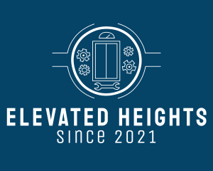 Elevator Lift Wrench  logo design