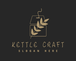 Kettle - Premium Tea Leaf logo design
