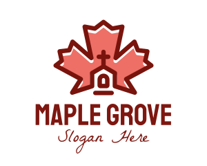 Maple - Canadian Religious Church logo design