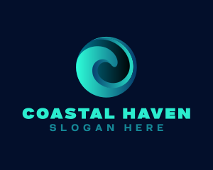 Generic 3D Water Globe  logo design