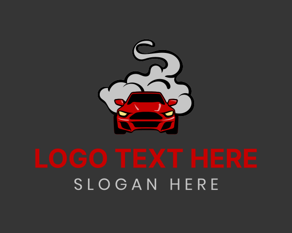 Transportation - Sports Car Driver logo design