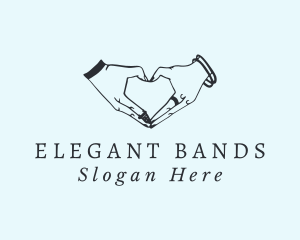 Heart Hands Bracelet  logo design