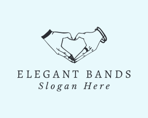 Bracelet - Heart Hands Bracelet logo design