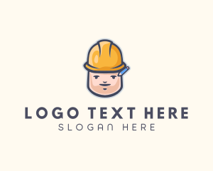 Construction Man Avatar  Logo