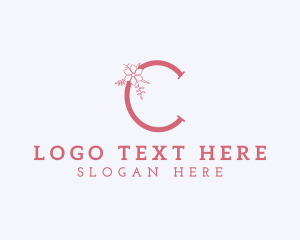 Floral Feminine Letter C Logo