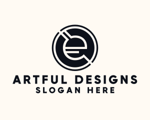 Modern Letter E logo design