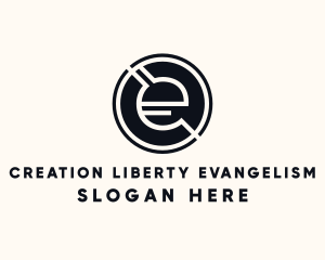 Modern Letter E logo design