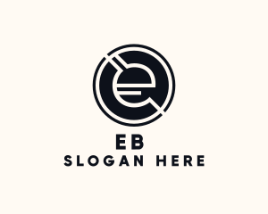 Modern Letter E logo design